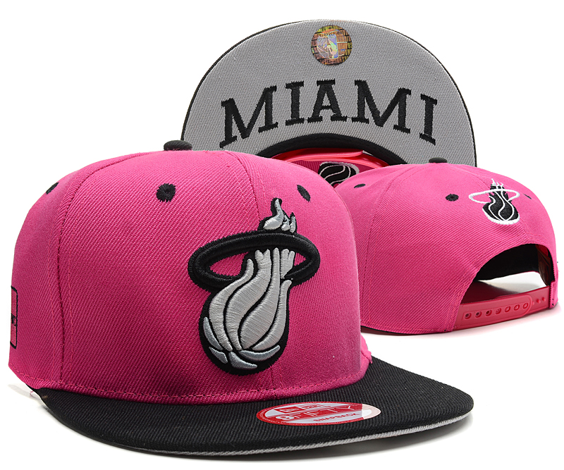 NBA Miami Heat NE Snapback Hat #116